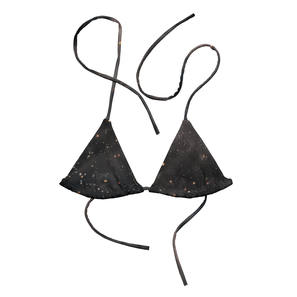 Starry Recycled String Bikini TOP ONLY
