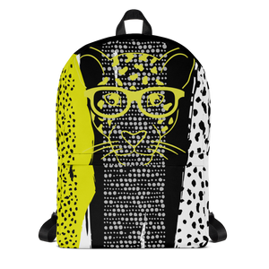Yellow Leopard Backpack