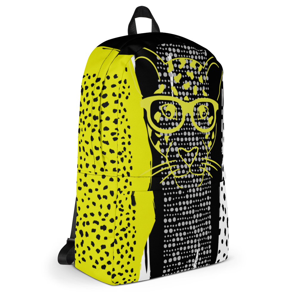 Yellow Leopard Backpack