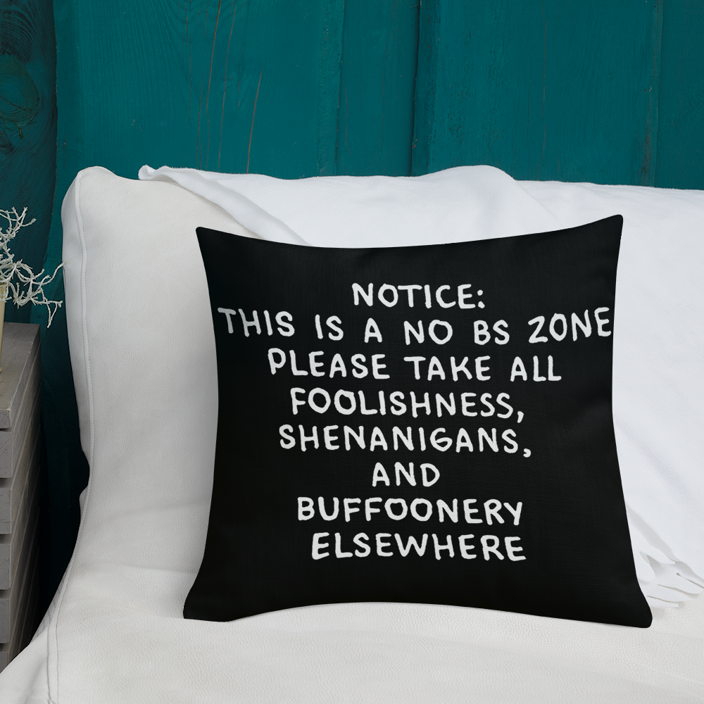 No BS Pillow Pop Up