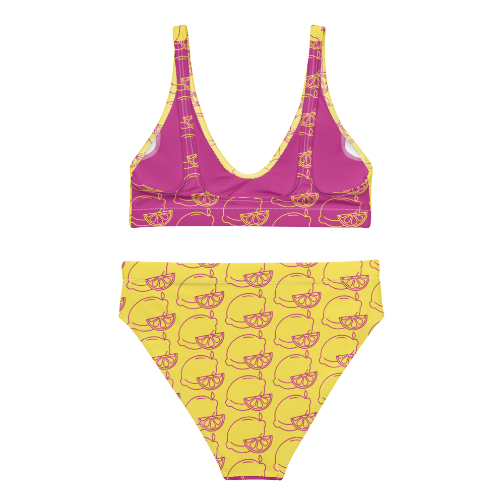 Pink Lemonade High-Waisted Bikini Set